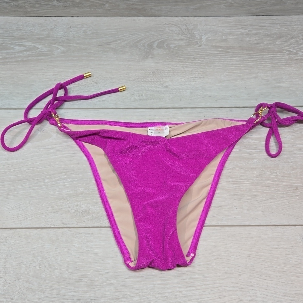 NWOT PQ Women Tie side Swim Bikini Bottom sz S